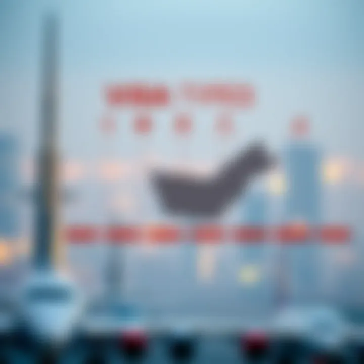 An infographic depicting different UAE visa types