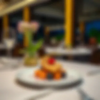 Culinary Masterpiece Artfully presented gourmet dish from a fine dining restaurant in Umm Suqeim