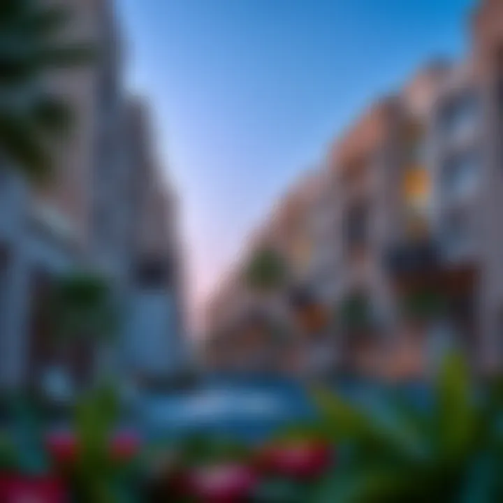 Residential Buildings in Al Farjan Modern residential buildings in Al Farjan highlighting real estate opportunities