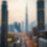 Visual representation of Dubai skyline during a bull market