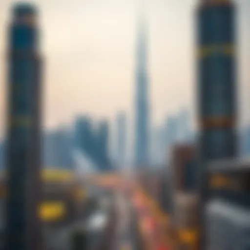 Dubai Skyline: Bull Market Dynamics Visual representation of Dubai skyline during a bull market