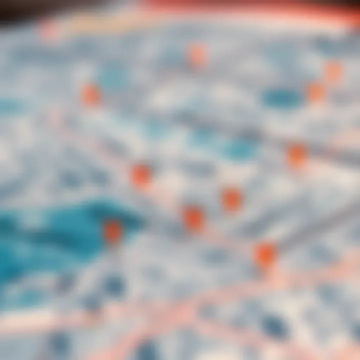 Business Centre Locations in Dubai A map pinpointing various business centre locations across Dubai