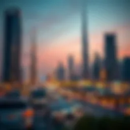 Visual representation of Dubai's skyline depicting opportunities for freelancers.