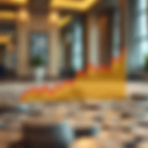 Graph illustrating the historical exchange rates between USD and AED.