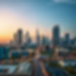 Dubai skyline showcasing real estate developments