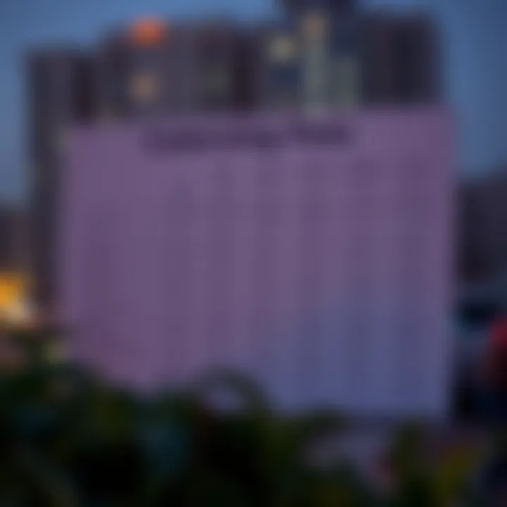 Chart depicting various housing fee categories