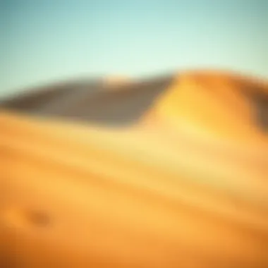 Geological Features of Dubai Dunes Close-up of the geological features of sand dunes in Dubai
