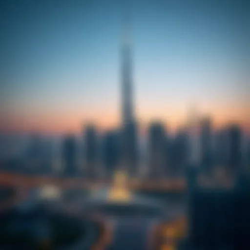 A serene view of Dubai's skyline at dusk, symbolizing transition and change.