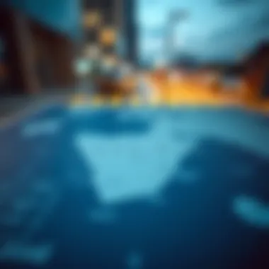 Map highlighting the UAE's immigration framework