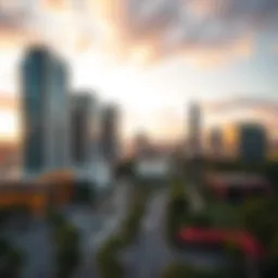 Stunning skyline of Park Place showcasing modern architecture