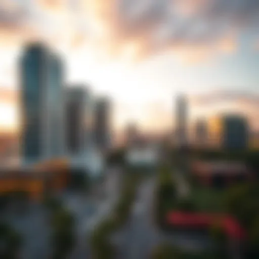 Stunning skyline of Park Place showcasing modern architecture