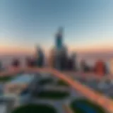 Stunning skyline view of Warsan 2, showcasing modern architecture