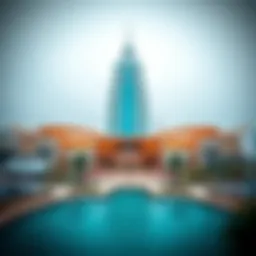 A panoramic view of Ain Dubai showcasing its architectural grandeur