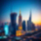 Dubai skyline showcasing iconic real estate developments