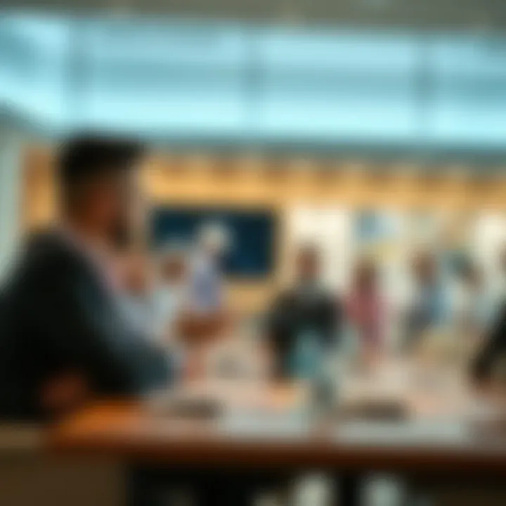 A corporate meeting discussing labor policies