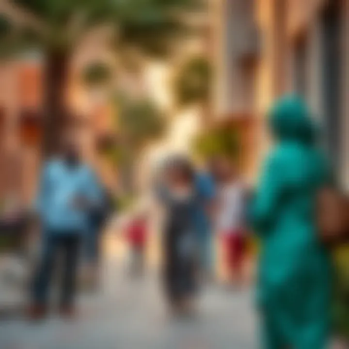 Community Connections in Dubai's Urban Landscape Dynamic community interactions in a Dubai residential neighborhood