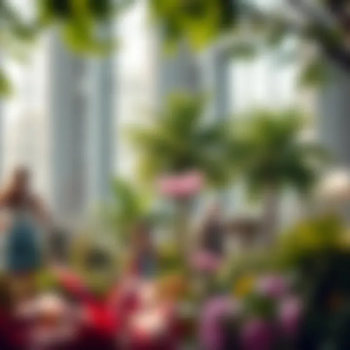 Greening Urban Living: Sustainable Spaces in Dubai Green spaces integrated within urban residential areas in Dubai