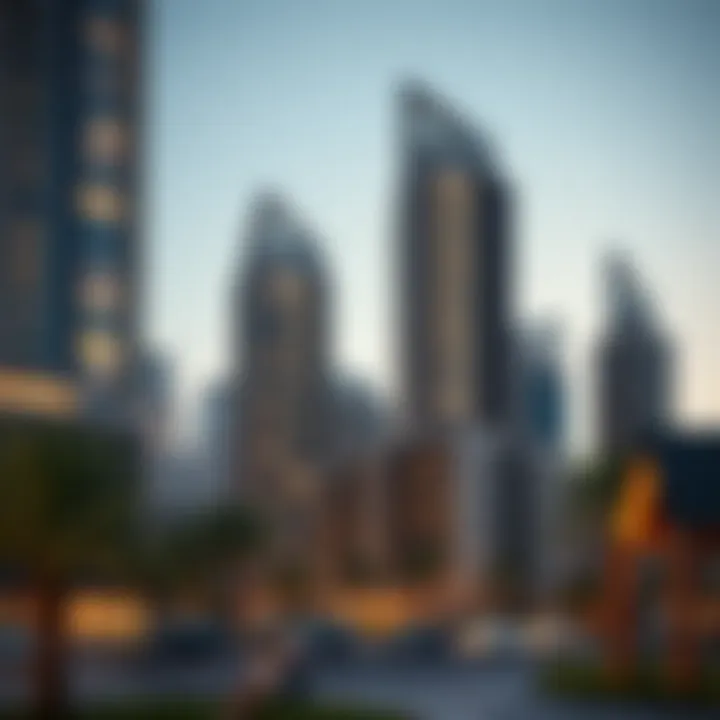 Modern Architectural Marvels in Dubai Stylish high-rise buildings showcasing modern architecture in Dubai