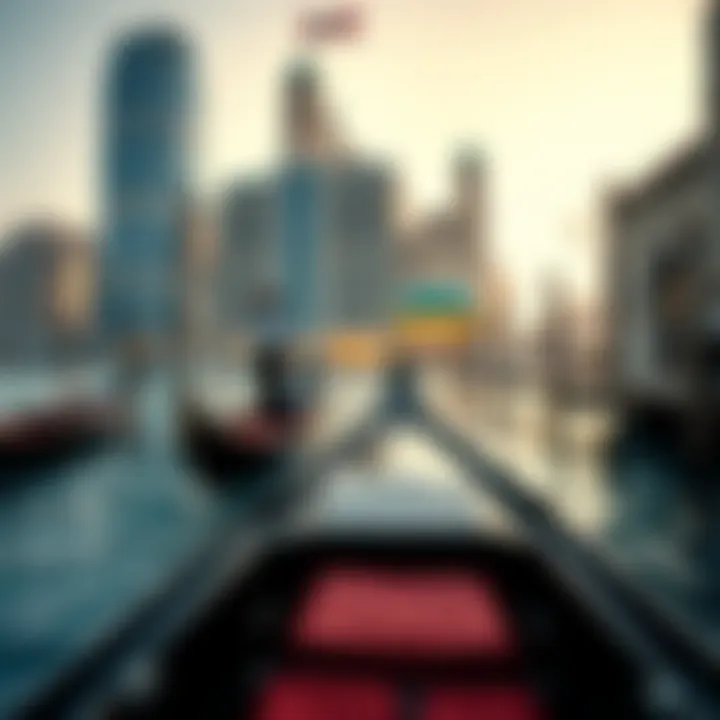 An exquisite gondola ride amidst luxurious surroundings