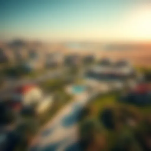 Aerial view of Villanova community showcasing lush landscapes.