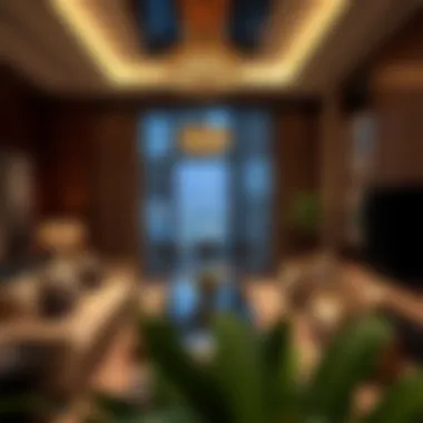 Luxurious living room interior of a W Residence with elegant decor