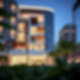 Stunning exterior view of W Residences showcasing modern architecture