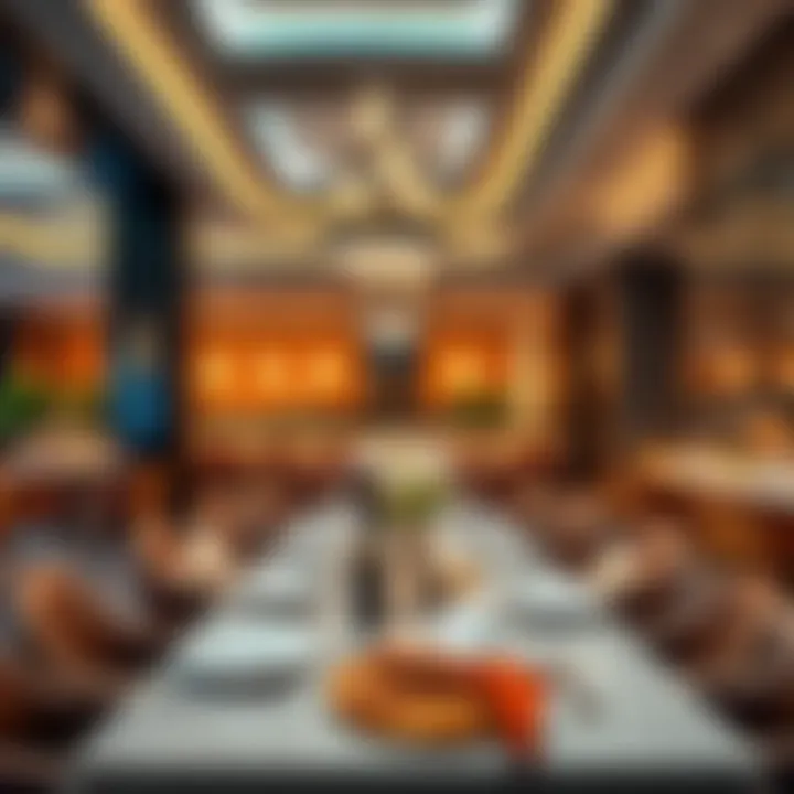 Exquisite Dining Experience at W Residences Vibrant dining area with luxurious ambiance