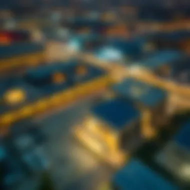 Aerial Perspective of Al Quoz's Industrial Landscape Aerial view of Al Quoz industrial area with logistics facilities